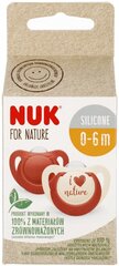 Соска NUK for Nature 1200, 0-6 мес, 2 штуки цена и информация | Пустышки | hansapost.ee