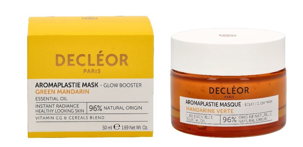 Näomask Decleor Green Mandarin Aromaplastie Glow Booster Mask, 50 ml цена и информация | Näomaskid ja silmamaskid | hansapost.ee