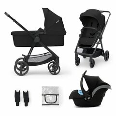 Universaalne jalutuskäru Kinderkraft newly 3in1, Mink pro black price and information | Carriages, strollers | hansapost.ee