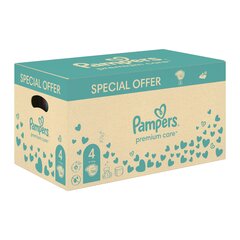 Подгузники Pampers Premium Care 4, 9-14 кг, 104 шт. + Салфетки Harmonie Aqua 48 шт. цена и информация | Подгузники | hansapost.ee