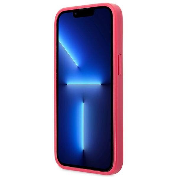 Guess GUHCP13LPS4MF iPhone 13 Pro | 13 6,1" różowy|pink hardcase Saffiano 4G Small Metal Logo цена и информация | Telefonide kaitsekaaned ja -ümbrised | hansapost.ee