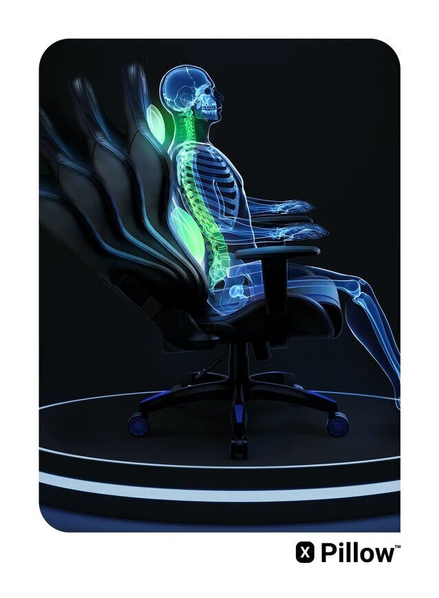 Mänguritool Diablo Chairs X-One L, must/sinine цена и информация | Kontoritoolid | hansapost.ee