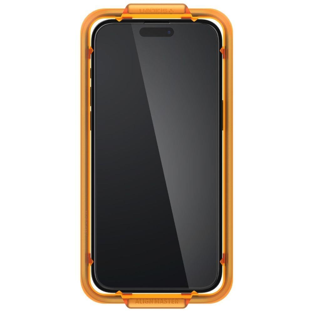 Spigen Alm Glass FC iPhone 15 Pro, 2 tk цена и информация | Ekraani kaitseklaasid ja kaitsekiled | hansapost.ee