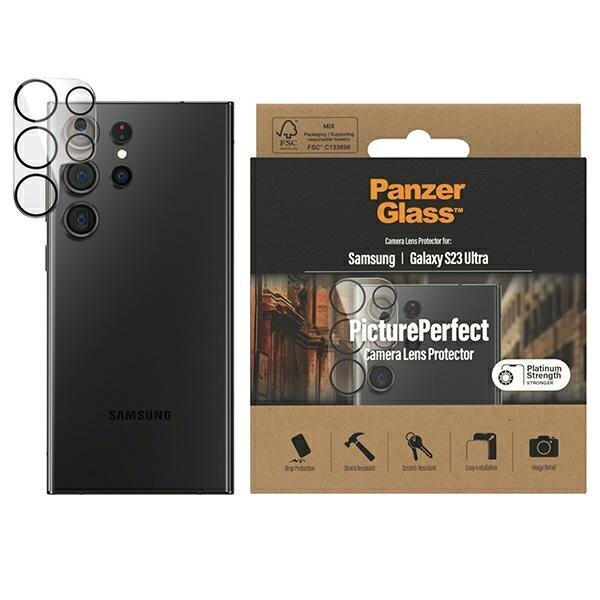 Kaitseklaas kaamerale PanzerGlass Picture Perfect Samsung S23 Ultra S918 0441 цена и информация | Ekraani kaitseklaasid ja kaitsekiled | hansapost.ee