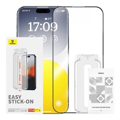 Sapphire Tempered Glass Baseus 0.3mm for iPhone 15 цена и информация | Защитные пленки для телефонов | hansapost.ee