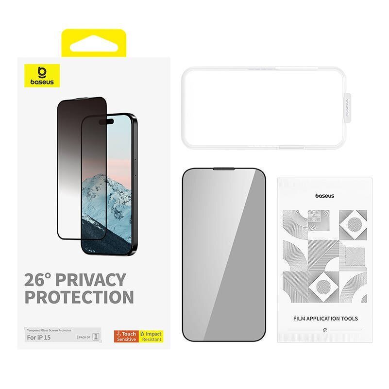 Baseus Diamond Privacy Protection Tempered Glass цена и информация | Ekraani kaitseklaasid ja kaitsekiled | hansapost.ee