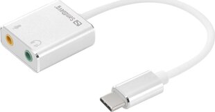 Sandberg USB-C ühendamiseks Sound Link цена и информация | Адаптеры и USB-hub | hansapost.ee