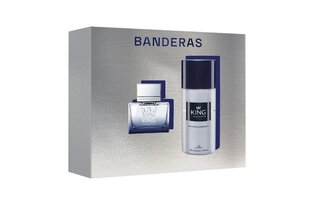 Набор Antonio Banderas King для мужчин: туалетная вода EDT, 50 мл + дезодорант-спрей, 150 мл цена и информация | Мужские духи | hansapost.ee