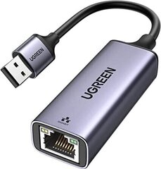 UGREEN Внешний адаптер UGREEN Gigabit Ethernet USB 3.0 (серый) цена и информация | Адаптеры, USB-разветвители | hansapost.ee