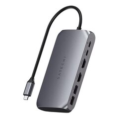 Satechi USB-C Multimedia Adapter M1, gray - USB hub цена и информация | Адаптеры и USB-hub | hansapost.ee