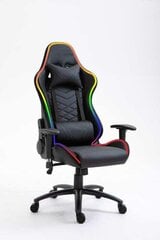 Игровое кресло Happy Game со светодиодным освещением 8051, черное цена и информация | Офисные кресла | hansapost.ee