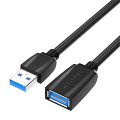 Удлинительный кабель USB 3.0, штекер USB — гнездо USB, Vention, 1 м (черный) цена и информация | Vention Компьютерная техника | hansapost.ee