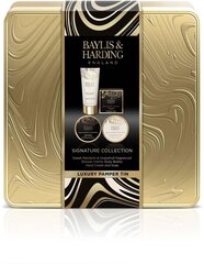 Набор косметики Baylis & Harding Sweet Mandarin & Grapefruit Luxury Bathing Tin: крем для душа, 50 мл + масло для тела, 50 мл + крем для рук, 50 мл + мыло, 50 г + коробка цена и информация | Кремы, лосьоны для тела | hansapost.ee