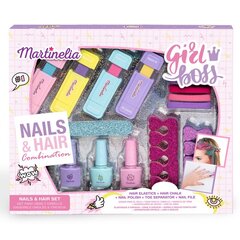 Ilukomplekt lastele Martinelia Supergirl Hair & Nails Set, 5-osaline hind ja info | Laste ja ema kosmeetika | hansapost.ee