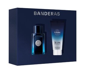Подарочный набор Antonio Banderas The Icon для мужчин: туалетная вода EDT, 50 мл + бальзам после бритья, 75 мл цена и информация | Мужские духи | hansapost.ee