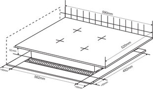 Ströme W600 цена и информация | Варочные поверхности | hansapost.ee
