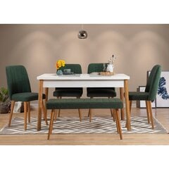Обеденный стол Asir, 120x77x75см, белый цена и информация | Кухонные и обеденные столы | hansapost.ee