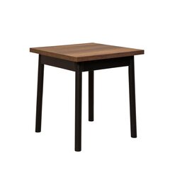 Обеденный стол Asir, 70x77x70см, черный/коричневый цена и информация | Кухонные и обеденные столы | hansapost.ee