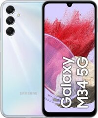Samsung Galaxy M34 5G 6/128GB Prism Silver SM-M346BZSFXEO цена и информация | Мобильные телефоны | hansapost.ee