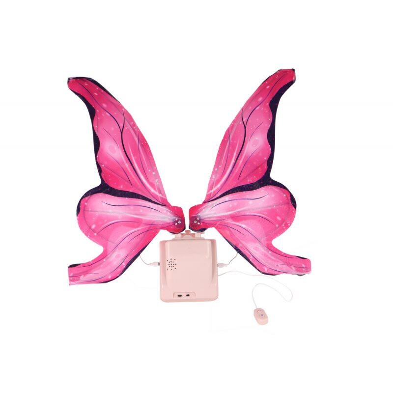 LED Melody Pink Fairy Butterfly Wings Set цена и информация | Kostüümid ja maskid | hansapost.ee