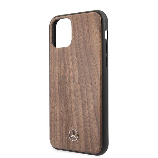 Telefoniümbris Mercedes MEHCN65VWOLB iPhone 11 Pro Max hard case, brown Wood Line Walnut цена и информация | Telefonide kaitsekaaned ja -ümbrised | hansapost.ee