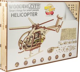 Деревянный 3D-конструктор Wooden City Вертолет, 194 шт. цена и информация | Wooden city Товары для детей и младенцев | hansapost.ee