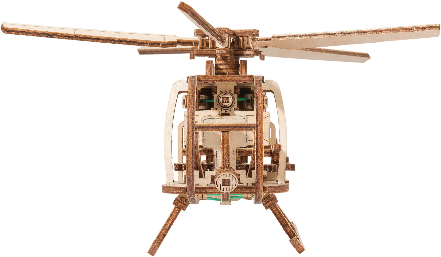 Puidust 3D konstruktor Wooden City Helikopter, 194 tk hind ja info | Klotsid ja konstruktorid | hansapost.ee
