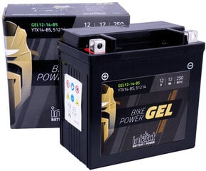 Аккумулятор для мотоциклов intAct Battery-Power GEL (YTX14-BS) 12V 12AH (c20) 250A (EN) цена и информация | Аккумуляторы | hansapost.ee