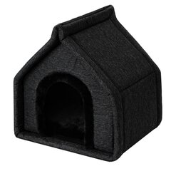 Лежак раскладной Doggy Diamond Ekolen R3, 60x50x52 см, черный цвет цена и информация | Лежаки, домики | hansapost.ee