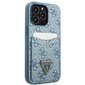 Guess GUHCP13LP4TPB iPhone 13 Pro | 13 6,1" niebieski|blue hardcase 4G Triangle Logo Cardslot цена и информация | Telefonide kaitsekaaned ja -ümbrised | hansapost.ee