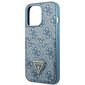 Guess GUHCP13LP4TPB iPhone 13 Pro | 13 6,1" niebieski|blue hardcase 4G Triangle Logo Cardslot цена и информация | Telefonide kaitsekaaned ja -ümbrised | hansapost.ee