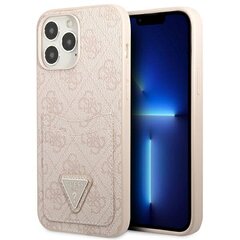 Чехол Guess для iPhone 13 Pro / 13 6,1 GUHCP13LP4TPP розовый жесткий кейс 4G Triangle Logo Cardslot цена и информация | Чехлы для телефонов | hansapost.ee