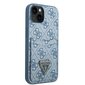 Guess GUHCP13MP4TPB iPhone 13 6,1" blue hardcase 4G Triangle Logo Cardslot цена и информация | Telefonide kaitsekaaned ja -ümbrised | hansapost.ee