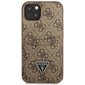 Guess GUHCP13SP4TPW iPhone 13 mini 5,4" brown hardcase 4G Triangle Logo Cardslot цена и информация | Telefonide kaitsekaaned ja -ümbrised | hansapost.ee