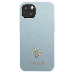 Guess GUHCP13SPS4MB iPhone 13 mini 5,4" niebieski|blue hardcase Saffiano 4G Small Metal Logo цена и информация | Чехлы для телефонов | hansapost.ee