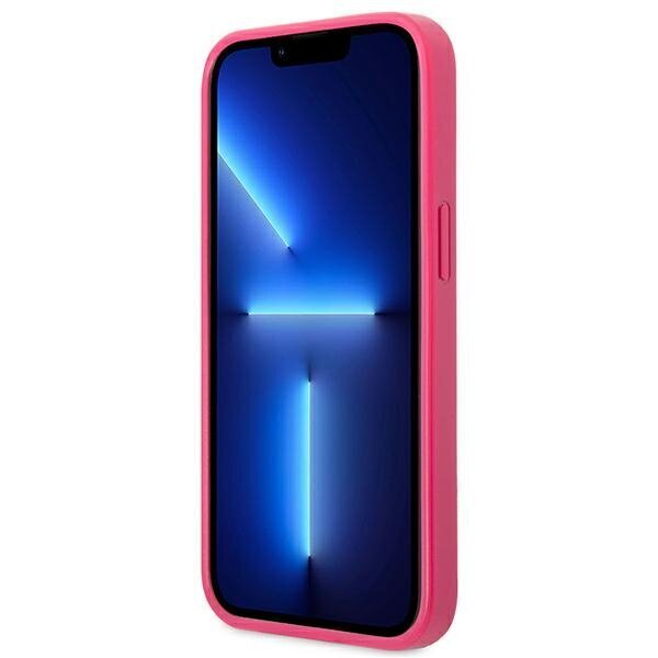 Guess GUHCP13SPS4MF iPhone 13 mini 5,4" różowy|pink hardcase Saffiano 4G Small Metal Logo hind ja info | Telefonide kaitsekaaned ja -ümbrised | hansapost.ee