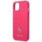 Guess GUHCP13SPS4MF iPhone 13 mini 5,4" różowy|pink hardcase Saffiano 4G Small Metal Logo hind ja info | Telefonide kaitsekaaned ja -ümbrised | hansapost.ee