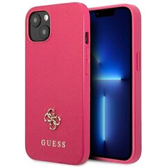 Guess GUHCP13SPS4MF iPhone 13 mini 5,4" różowy|pink hardcase Saffiano 4G Small Metal Logo цена и информация | Чехлы для телефонов | hansapost.ee