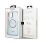 Guess GUHMP13MHTCMB iPhone 13 6,1" blue hard case Gold Outline Translucent MagSafe цена и информация | Telefonide kaitsekaaned ja -ümbrised | hansapost.ee