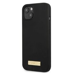 Guess GUHMP13SSPLK iPhone 13 mini 5,4" czarny|black hard case Silicone Logo Plate MagSafe цена и информация | Чехлы для телефонов | hansapost.ee