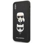 Karl Lagerfeld KLHCI65SAKICKCBK iPhone XS Max black hardcase Saffiano Karl&Choupette Head hind ja info | Telefonide kaitsekaaned ja -ümbrised | hansapost.ee