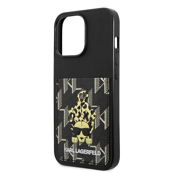 Karl Lagerfeld KLHCP13LCANCNK iPhone 13 Pro | 13 6,1" hardcase czarny|black Karlimals Cardslot hind ja info | Telefonide kaitsekaaned ja -ümbrised | hansapost.ee