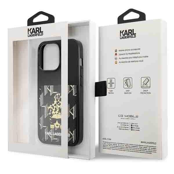 Karl Lagerfeld KLHCP13LCANCNK iPhone 13 Pro | 13 6,1" hardcase czarny|black Karlimals Cardslot hind ja info | Telefonide kaitsekaaned ja -ümbrised | hansapost.ee