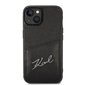 Karl Lagerfeld KLHCP14MCSSK iPhone 14 Plus 6,7" hardcase czarny|black Signature Logo Cardslot цена и информация | Telefonide kaitsekaaned ja -ümbrised | hansapost.ee