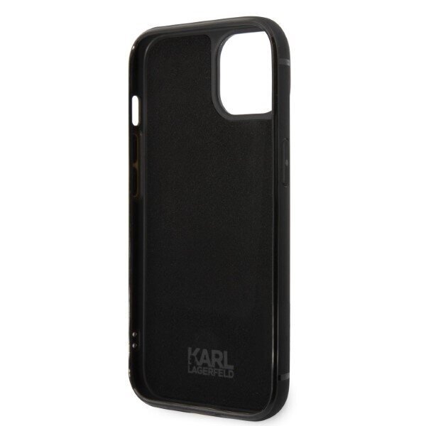Karl Lagerfeld KLHCP14MCSSK iPhone 14 Plus 6,7" hardcase czarny|black Signature Logo Cardslot hind ja info | Telefonide kaitsekaaned ja -ümbrised | hansapost.ee