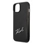 Karl Lagerfeld KLHCP14MCSSK iPhone 14 Plus 6,7" hardcase czarny|black Signature Logo Cardslot hind ja info | Telefonide kaitsekaaned ja -ümbrised | hansapost.ee