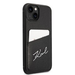 Karl Lagerfeld KLHCP14MCSSK iPhone 14 Plus 6,7" hardcase czarny|black Signature Logo Cardslot цена и информация | Чехлы для телефонов | hansapost.ee