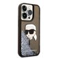 Karl Lagerfeld KLHCP14XLNKHCK iPhone 14 Pro Max 6,7" black hardcase Glitter Karl Head hind ja info | Telefonide kaitsekaaned ja -ümbrised | hansapost.ee