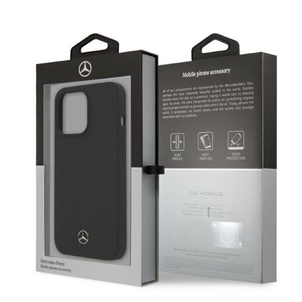 Mercedes MEHMP13LSILBK iPhone 13 Pro | 13 6,1" black hardcase Silicone Magsafe hind ja info | Telefonide kaitsekaaned ja -ümbrised | hansapost.ee