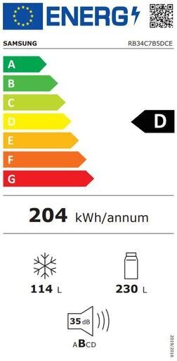 Samsung RB34C7B5DCE/EF цена и информация | Külmkapid-külmikud | hansapost.ee